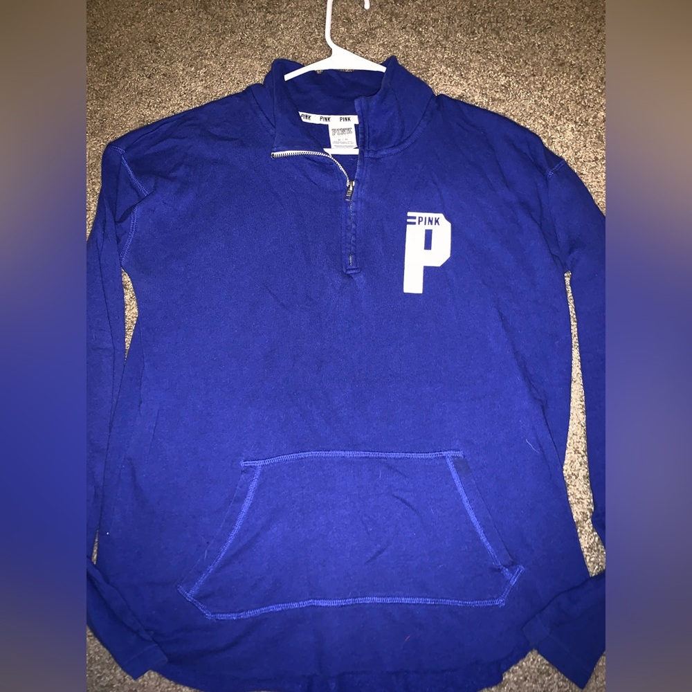 victoria secret pink quarter zip